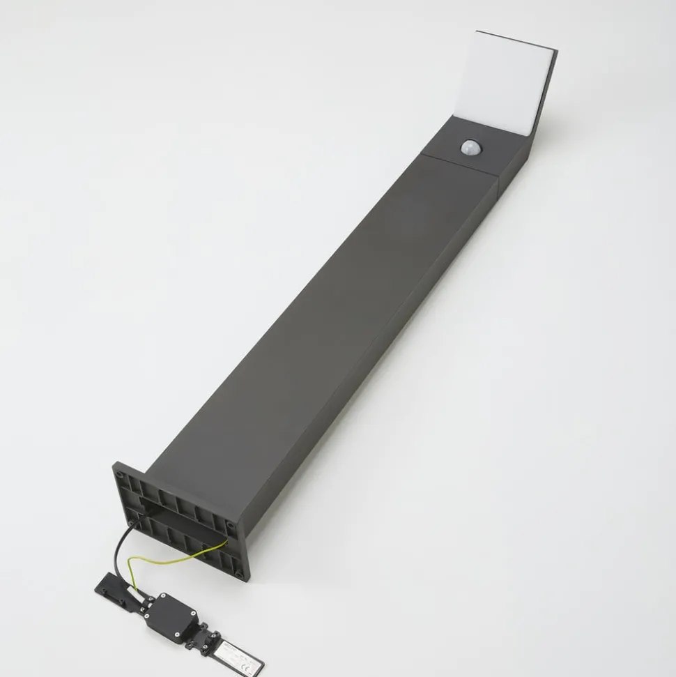 Arcchio LED-gatelampe Yolena, sensor, 100 cm, antrasitt