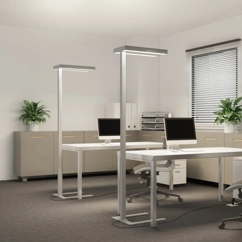 Arcchio LED-gulvlampe Logan Ultra, 4 000K, sensor, dimbar