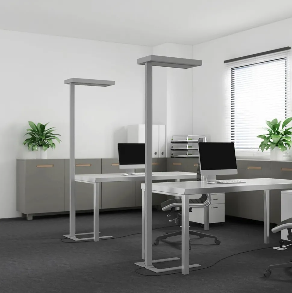 Arcchio LED-gulvlampe Logan Ultra, 4 000K, sensor, dimbar