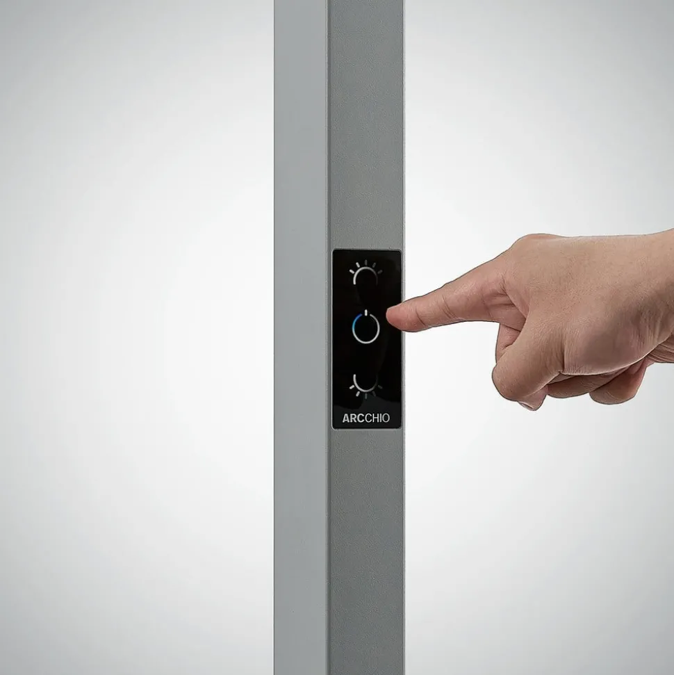 Arcchio LED-gulvlampe Logan Ultra, 4 000K, sensor, dimbar