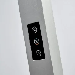 Arcchio LED-gulvlampe til kontor Jolinda, sølv, CCT, sensor,