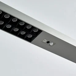 Arcchio LED-gulvlampe til kontor Jolinda, sølv, 4 000 K, sensor