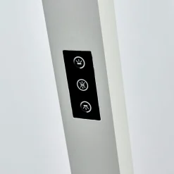 Arcchio LED-gulvlampe til kontor Jolinda, sølv, 4 000 K, sensor