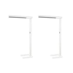 Arcchio LED-gulvlampe til kontor Susi, sett med 2, hvit, sensor
