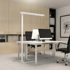 Arcchio LED-gulvlampe til kontor Susi, sett med 2, hvit, sensor