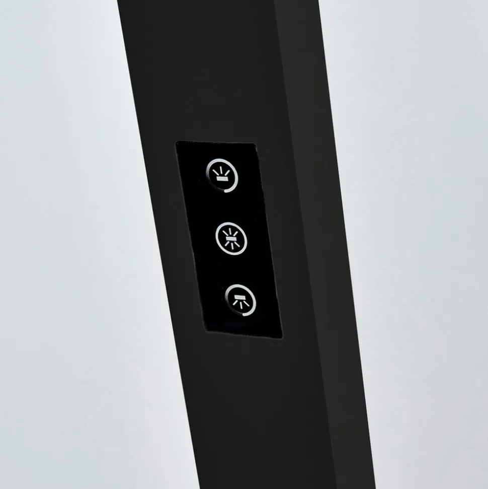 Arcchio LED-gulvlampe til kontor Jolinda, sett med 2, svart, 4 000K