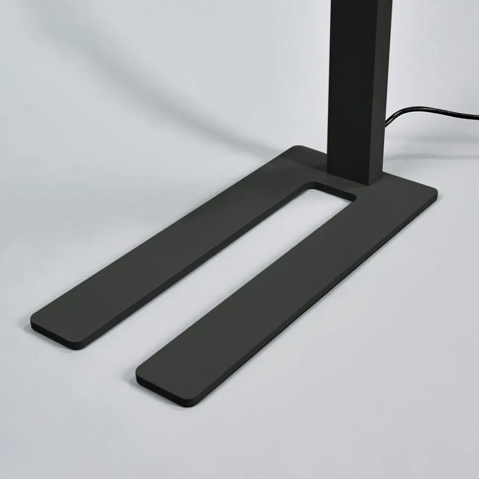 Arcchio LED-gulvlampe til kontor Jolinda, sett med 2, svart, 4 000K