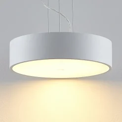 Arcchio LED-hengelampe Noabelle, Ø 40 cm, hvit, metall