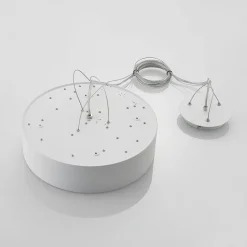 Arcchio LED-hengelampe Noabelle, Ø 40 cm, hvit, metall