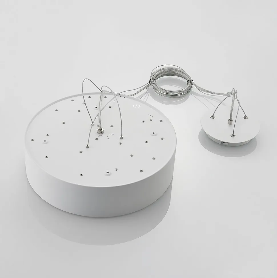 Arcchio LED-hengelampe Noabelle, Ø 40 cm, hvit, metall