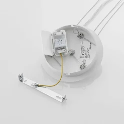 Arcchio LED-hengelampe Noabelle, Ø 40 cm, hvit, metall