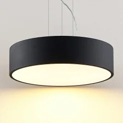 Arcchio LED-hengelampe Noabelle, svart, 40 cm, metall