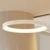 Arcchio LED-hengelampe Vivy, Ø 58 cm, hvit, metall