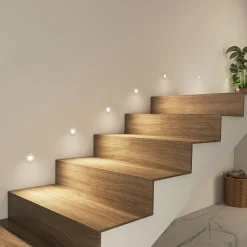 Arcchio LED-innbyggingslampe Vexi, Ø 7,8 cm, hvit, aluminium, CCT