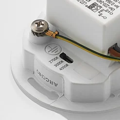 Arcchio LED-innbyggingslampe Vexi, 7,5 cm x 7,5 cm, hvit, CCT