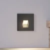 Arcchio LED-innbyggingslampe Vexi, 7,5 cm x 7,5 cm, svart, CCT