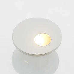 Arcchio LED-innbyggingslampe Vexi, Ø 7,5 cm, hvit, aluminium, CCT