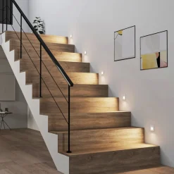 Arcchio LED-innbyggingslampe Vexi, 7,8 cm x 7,8 cm, hvit, CCT