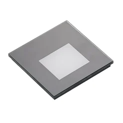 Arcchio LED-innbyggingslampe Vexi, 7,8 cm x 7,8 cm, svart, CCT