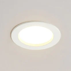 Arcchio LED-innfellingslampe Milaine, Ø 10 cm, hvit, dimbar