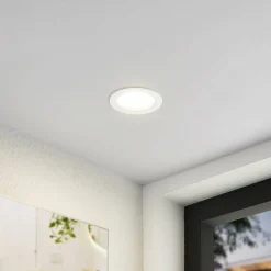 Arcchio LED-innfellingslampe Milaine, Ø 10 cm, hvit, dimbar