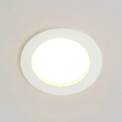 Arcchio LED-innfellingslampe Milaine, Ø 10 cm, hvit, dimbar