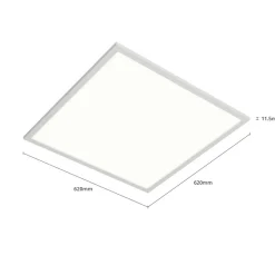 Arcchio LED-innsatspanel Vinas, 4000 K, 36 W, 62 cm x 62 cm