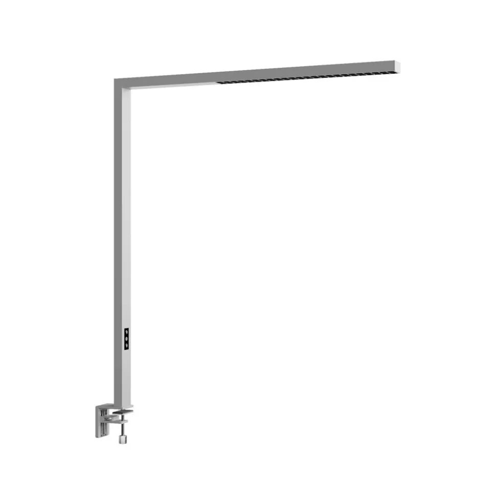 Arcchio LED-klemmelampe Jolinda, sølv, metall, dimbar