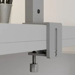 Arcchio LED-klemmelampe Jolinda, sølv, metall, dimbar