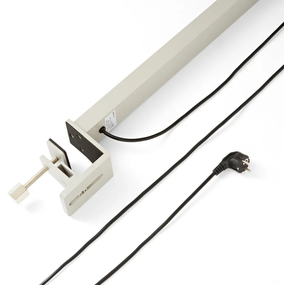 Arcchio LED-klemmelampe Jolinda, sølv, metall, dimbar