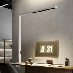 Arcchio LED-klemmelampe Jolinda, hvit, metall, dimbar