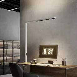 Arcchio LED-klemmelampe Jolinda, hvit, metall, dimbar