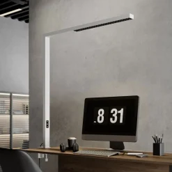 Arcchio LED-klemmelampe Jolinda, hvit, metall, dimbar