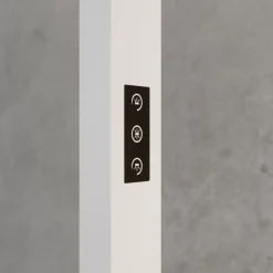 Arcchio LED-klemmelampe Jolinda, hvit, metall, dimbar