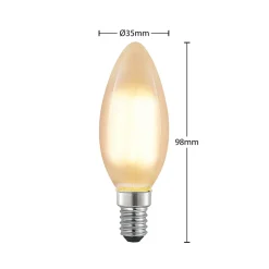 Arcchio LED-mignonpære E14, 4 W, 2700 K, dimbar, sett med 3 stk