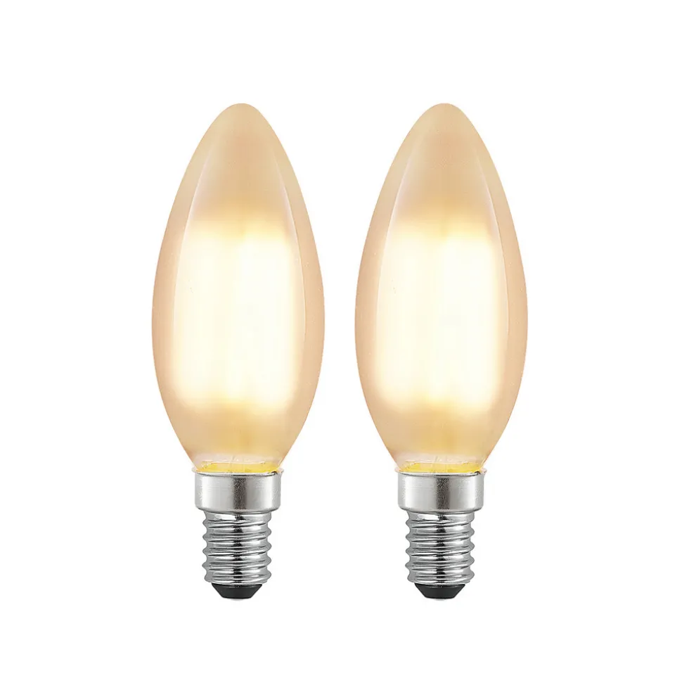 Arcchio LED-mignonpære E14, 4 W, 2700 K, dimbar, sett med 2 stk