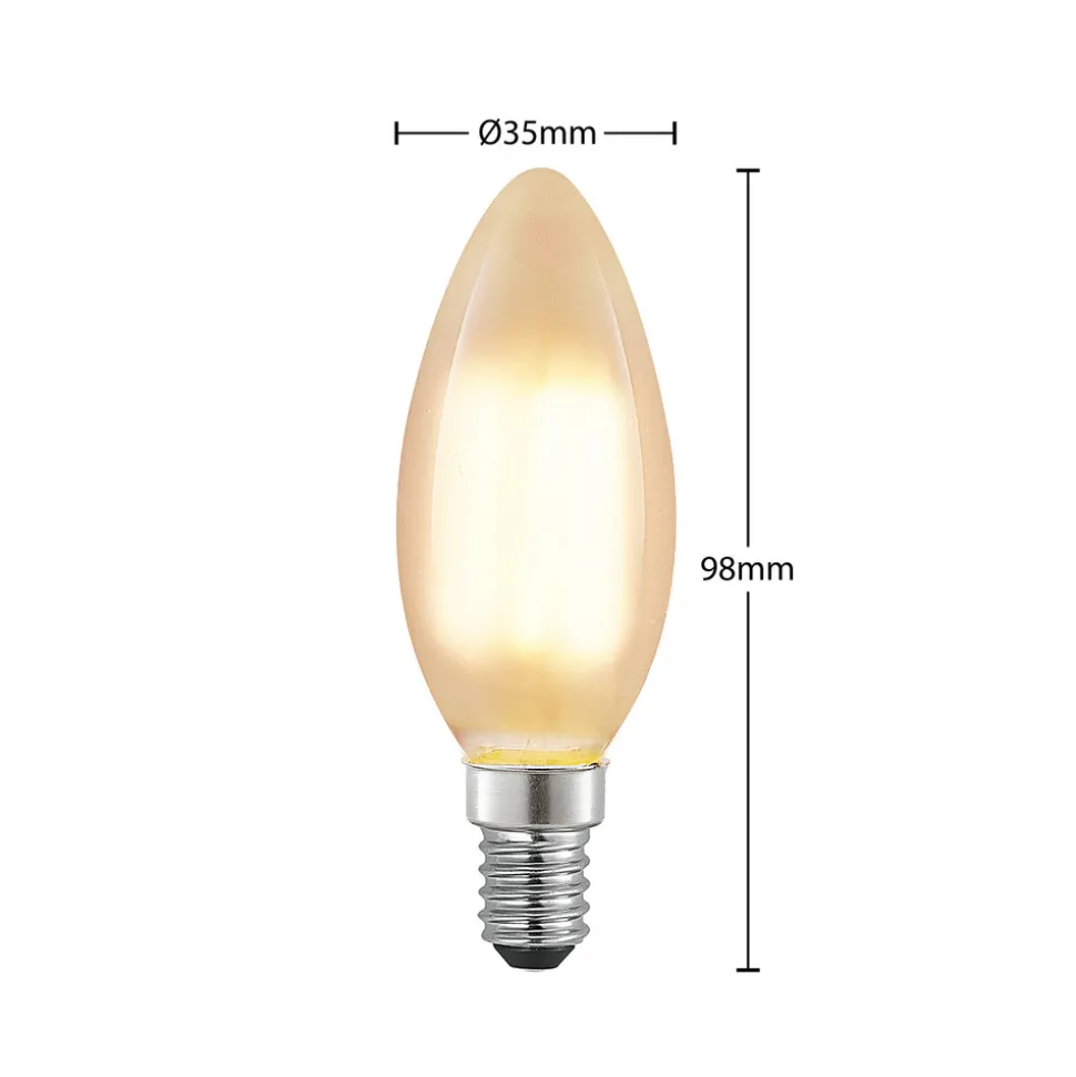 Arcchio LED-mignonpære E14, 4 W, 2700 K, dimbar, sett med 2 stk