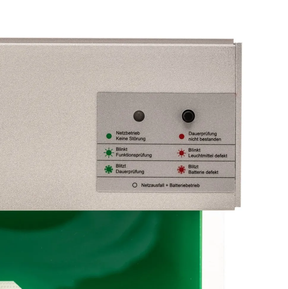 Arcchio LED-nødlys Nevian, oppladbart batteri, aluminium, 18,6 cm høy