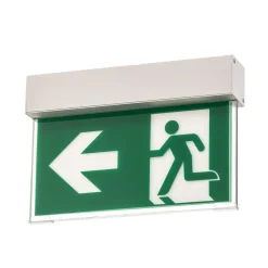 Arcchio LED-nødlys Nevian, oppladbart batteri, aluminium, 18,6 cm høy