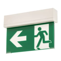 Arcchio LED-nødlys Nevian, oppladbart batteri, plexiglass, 19,8 cm høy