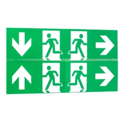 Arcchio LED-nødlys Nevian, oppladbart batteri, plexiglass, 19,8 cm høy