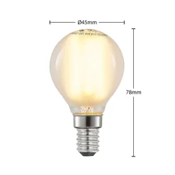 Arcchio LED-pære, dråpepære, E14, 4W, matt 2700K