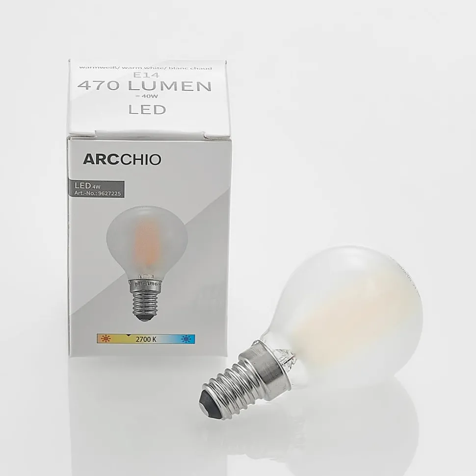 Arcchio LED-pære, dråpepære, E14, 4W, matt 2700K