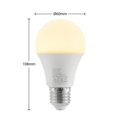 Arcchio LED-pære E27 A60 9,5 W opal 3 000K 1055lm