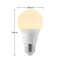 Arcchio LED-pære E27 A60 8W opal 3 000K 806lm