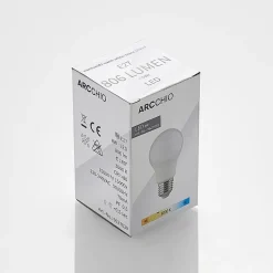 Arcchio LED-pære E27 A60 8W opal 3 000K 806lm