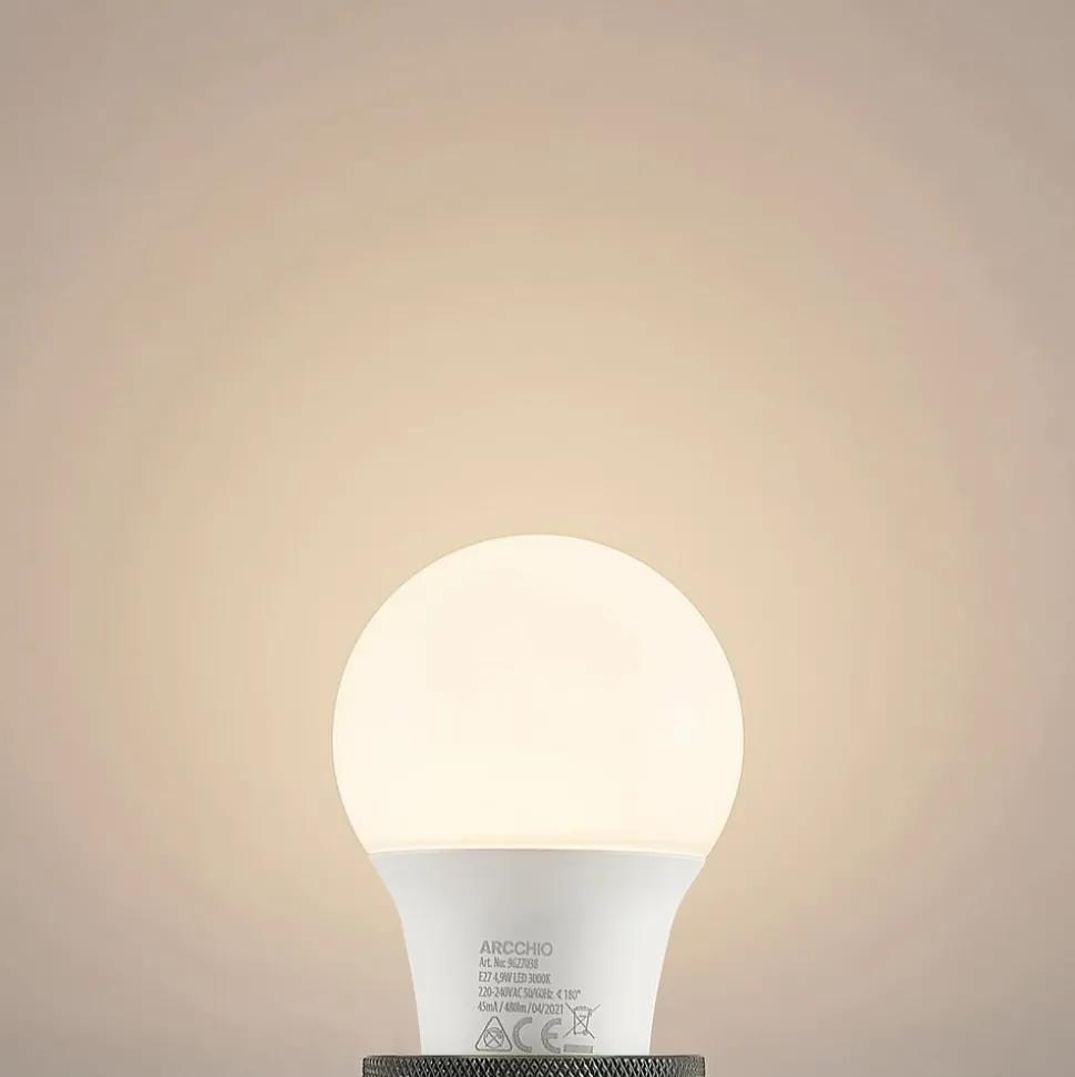 Arcchio LED-pære E27 A60 4,9W opal 3000K 480 lm