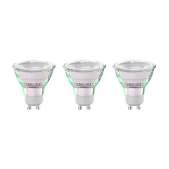 Arcchio LED-pære GU10 2,5W 2700K 450lm glass sett med 3 stk