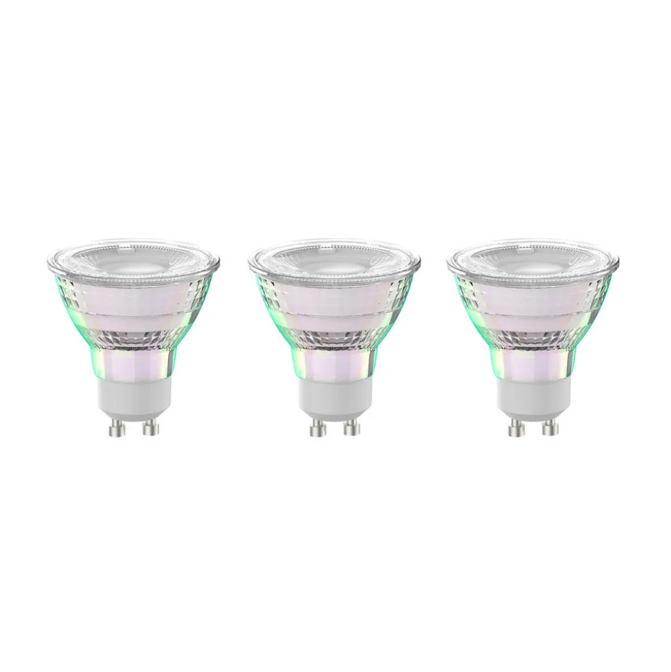 Arcchio LED-pære GU10 2,5W 2700K 450lm glass sett med 3 stk