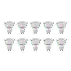 Arcchio LED-pære GU10 2,5W 2700K 450lm glass sett med 10 stk